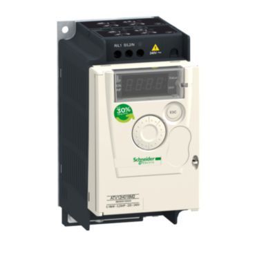 Frequency Inverter ATV12, 0.37kW, 0.55HP, 200-240V, 1-ph., with Heat Sink – ATV12H037M2