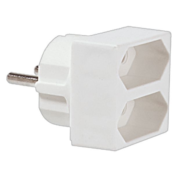 Euro-Doppelstecker weiss – 921.271