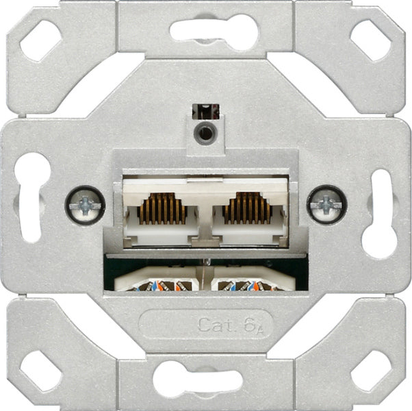 GIRA Netzwerk Cat.6{sub}A{/sub} 2f Einsatz   – 245200