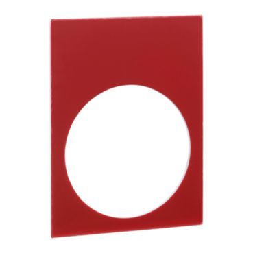 Bezeichnungsschild, 30x40mm, 1 schwarze Seite, 1 rote Seite, neutral – ZB2BY2101