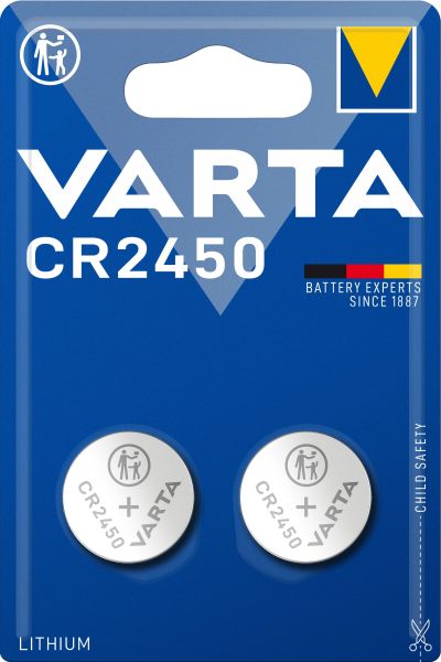 Button Cell Electronics Lithium CR2450 3V 1Blister=2pcs – 6450101402