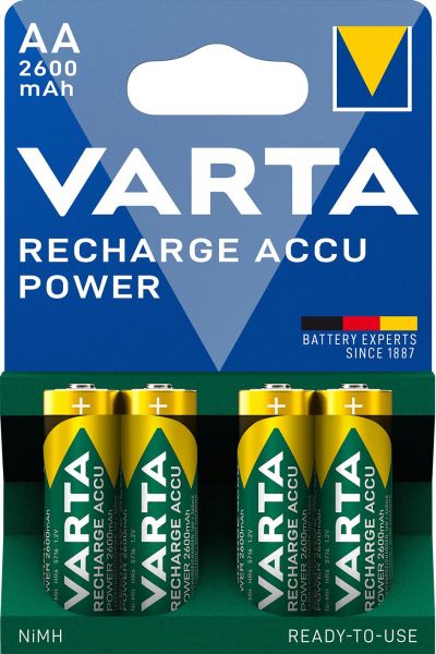 Akku Recharge Power Nickel-Hyd AA HR6 1.2V 2600mAh 1Bli=4Stk – 5716101404