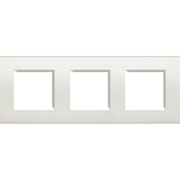 Cover Plate LIVINGLIGHT: 3-gang, 2 + 2 + 2 modules, Color: White – LNA4802M3BI