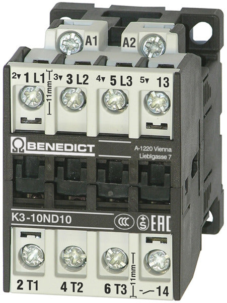BENEDICT Schütz 7,5kW 3~400V 220-240V 50Hz  230-264V 60Hz   – K3-18ND10 230