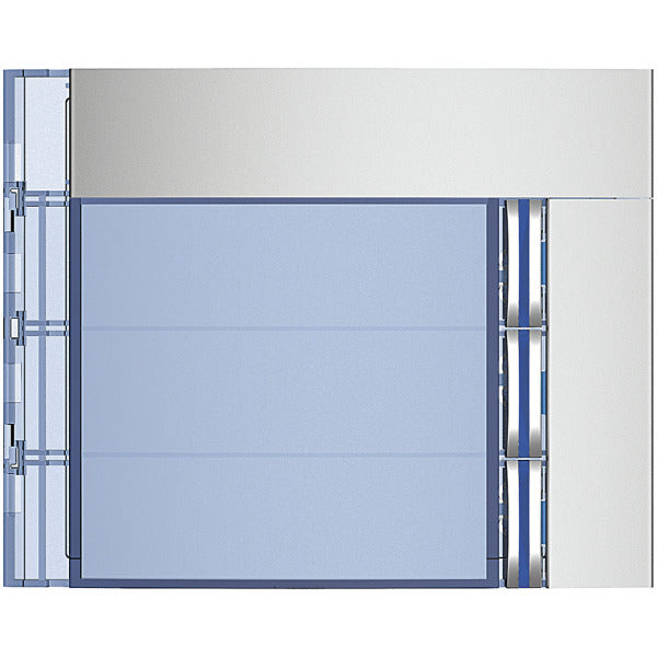 Abdeckung für Ruftastenmodule von SFERA Aluminium, 3 Ruftasten,  Farbe: Allmetal – 352031