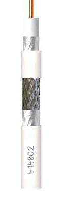 Coaxial cable 3-fold shielded 6.8mm copper-clad steel 125dB Eca A+ 500m drum – 414803