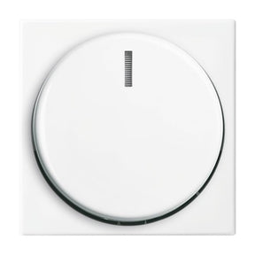 BUSCH-JAEGER Zentralscheibe mit Drehknopf für Dimmer Balance SI alpinweiß   – 2CKA006599A3017