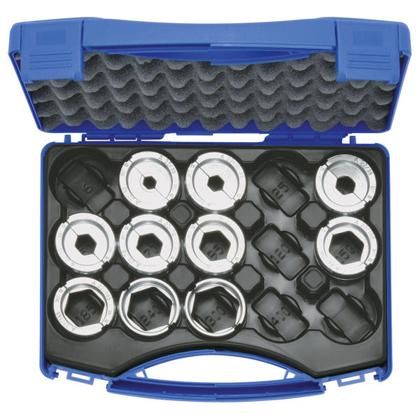 Crimping die set 10-300mm² A22 in plastic case, 11-piece, series 22 – A22SET