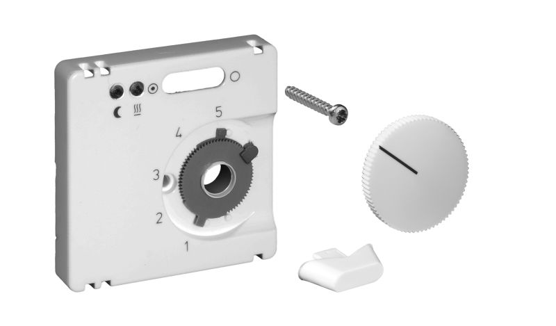 Deckelset für Fußbodentemperaturregler FETR 101.715 50x50 reinweiß (RAL9010) matt – UN990006