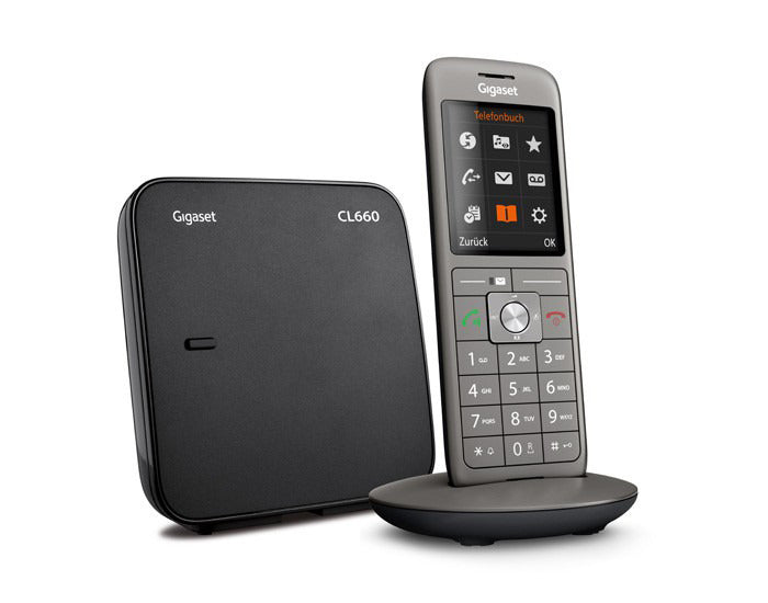 Cordless telephone 2.4''TFT 280h standby DECT/GAP hands-free anthracite – S30852-H2804-C101