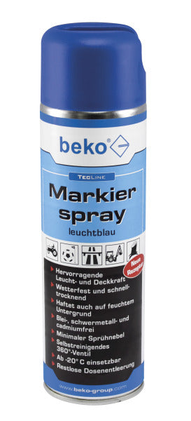 TecLine Markierspray 500 ml leuchtblau – 294 3 500