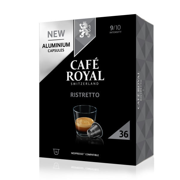 Kaffeekapselbox Alu Ristretto (36 Kaps) geeign.f.Nespressom.