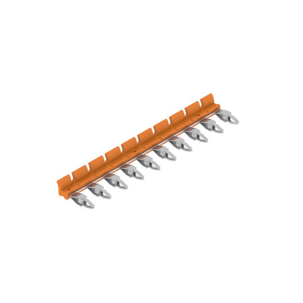 Querverbinder (Relais), kürzbar, Pole:10, 17.5A, Raster 6.4mm, orange – 2556360000