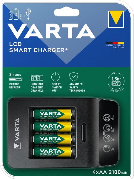 Ladegerät LCD Smart Charger lädt 4AA/AAA USB AC-Adapter +4AA – 57684101441