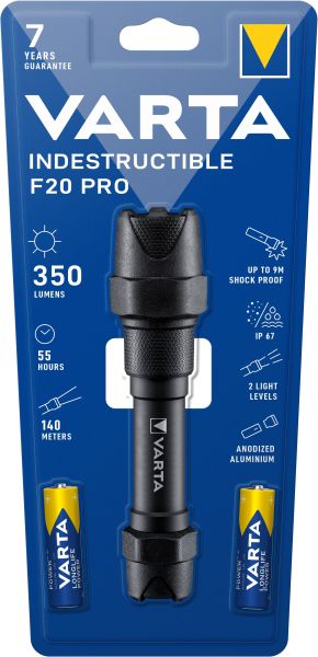 Flashlight Indestructible F20 Pro LED Beam: 140m 350lm 2AA blk – 18711101421