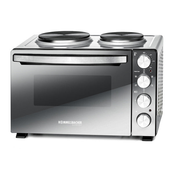 Kleinküche m. 2 Platten Backrohr 3250W 5BA 30L. sw-silber – KM 3300