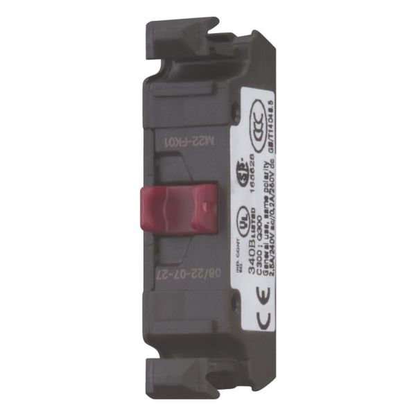 Kontaktelement, Cage Clamp, Push-in, Frontbefestigung, 1 Ö, 24 V 1.5 A, 230 V 1.5 A – 180791