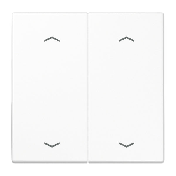 Wippe, mit Pfeilsymbolen für KNX Taster 2fach, Duroplast, Serie LS, alpinweiss – LS102PWW