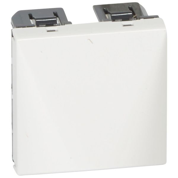 EXP_KLA Mosaic cable outlet 2-module, without terminals, with strain relief Color: Ultra white