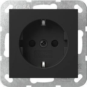 GIRA SCHUKO STK SH System 55 Schwarz m  – 4453005