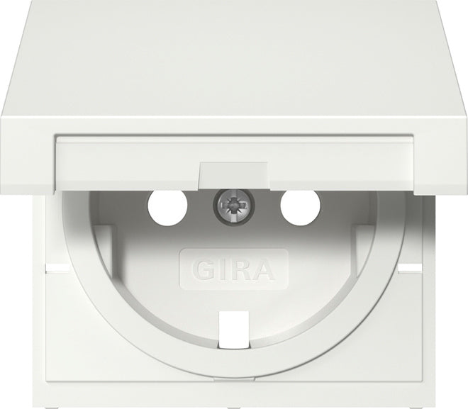 Abd. SCHUKO-Steckd. KD System 55 Reinweiß – 492203