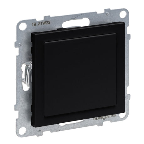 LEGRAND SEANO Blindabdeckung & Mosaic-Adapter in der Farbausführung Schwarz lackiert  – 765801