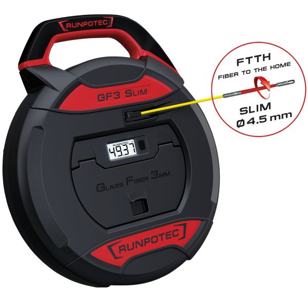 GF3 SLIM Fiberglass Rod Ø3mm-30m Cable Laying System for Pipe Ø5-40mm – 10208