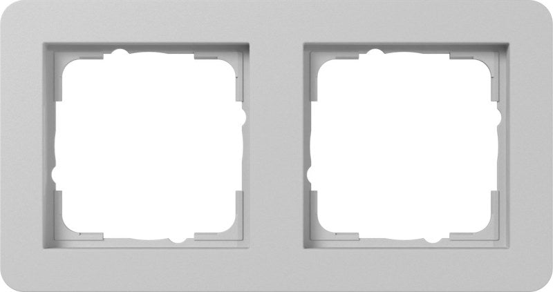 Abdeckrahmen 2f Gira E1 Grau m – 0212154