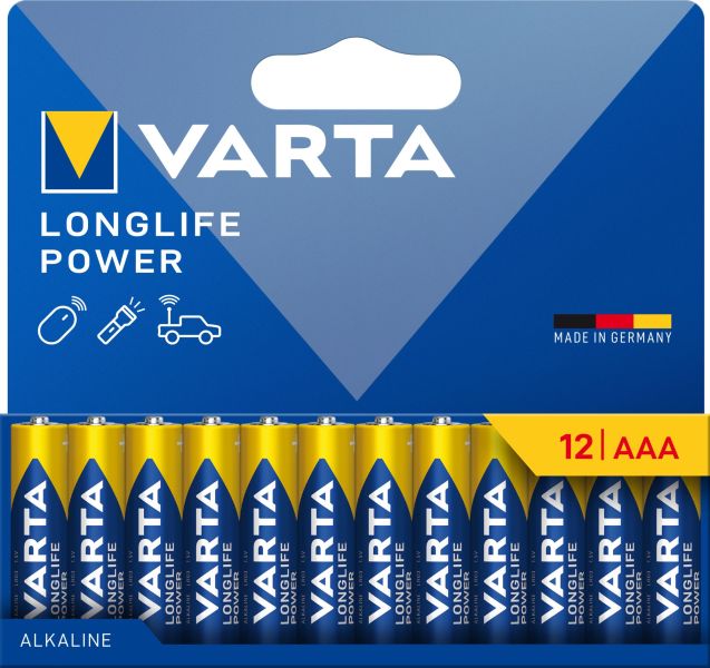 Batterie Longlife Power Alka. AAA Micro LR03 1.5V 1Bli=12Stk – 4903121782