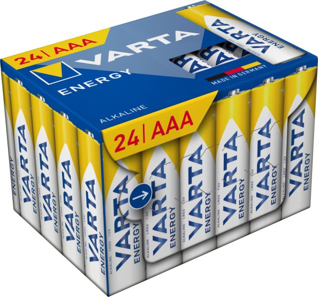 Battery Energy Alkaline AAA Micro LR03 1.5V CUBEPACK=24pcs – 4103229234