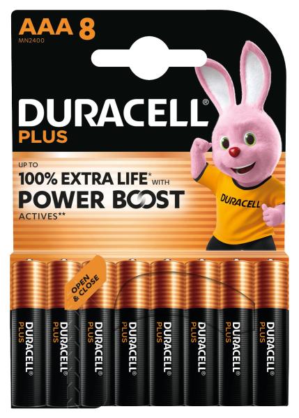 Batterie Plus Mainline Alkal. Micro AAA LR03 1.5V 1Bli=8Stk – 176768