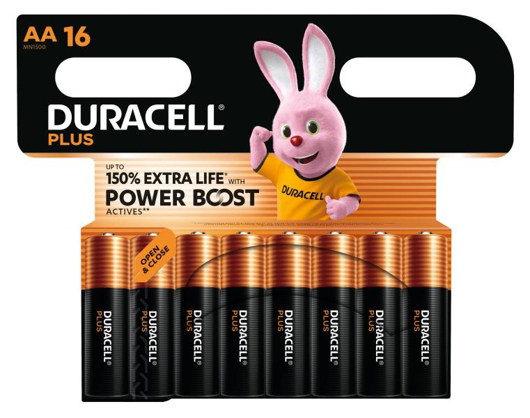 Batterie Plus Mainline Alkal. Mignon AA LR6 1.5V 1Bli=16Stk – 176386