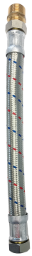 ALVA Panzerschlauch DN15 EPDM Mutter 1/2" x Nippel 1/2" L 100cm