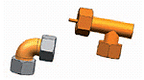 Alva Anschlusswinkelset mit Fühlertauchhülse und 22mm KV - ALSASMF