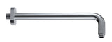 Alva Varia Wandbogen 1/2 33cm rund, Rosette Softedge, Messing, Chrom - AQARVAWB33S