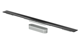 Alva Aura Duschrinnenprofil inkl. Rost, ohne Ablauf, 1200x55mm, Schwarz - AQBFAUDRP120S
