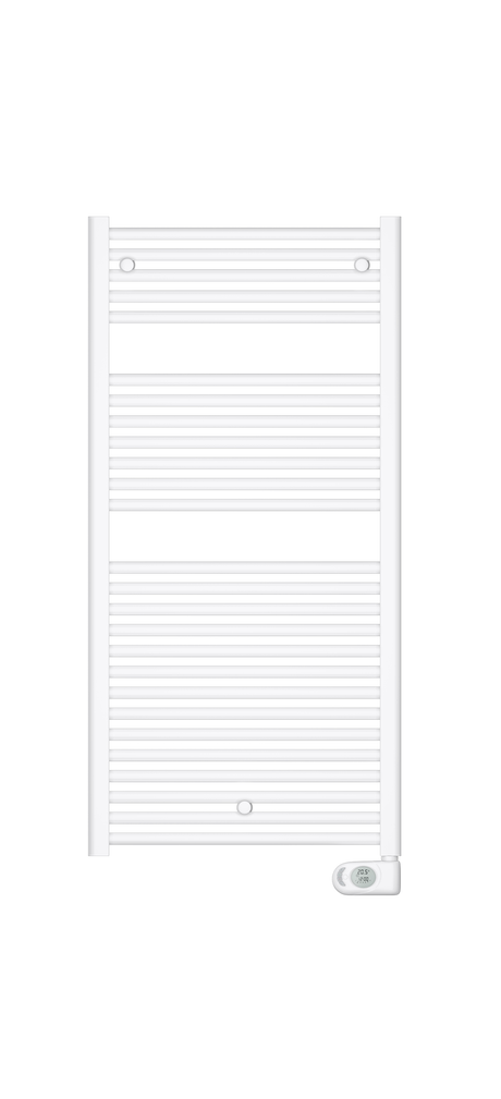 Alva Amoa Badheizkörper 120x60cm rein elektrisch, 750W, Weiß - AQBHAM120.60ELW