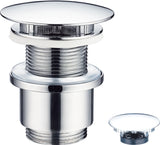 Alva Varia Schaft-Ablaufventil 5/4 mit Stopfen, Höhe bis 50mm, Chrom - AQARVAAV6