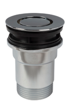 ALVA Varia Ablaufventil 5/4 Push Down mit Stopfen, Höhe bis 63mm, Chrom