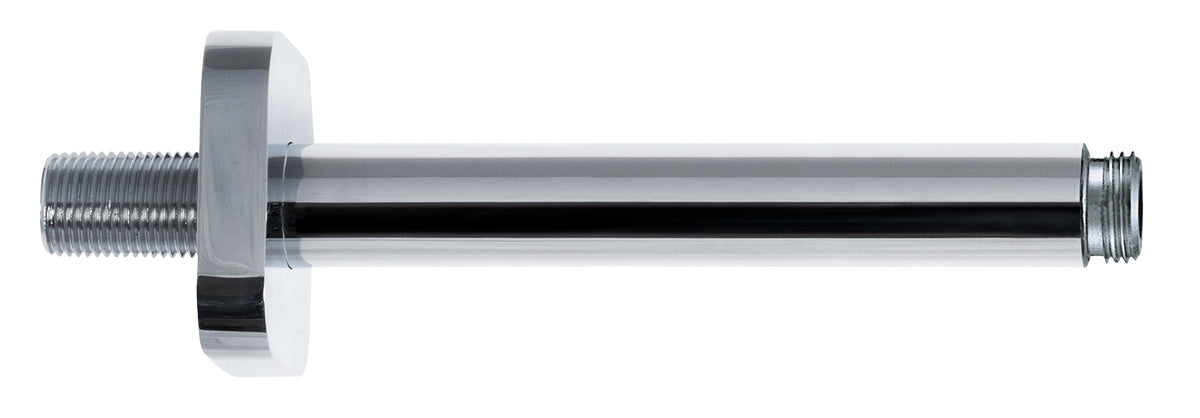 Alva Varia Deckenauslauf 1/2 16,5cm rund, Rosette Softedge, Messing, Chrom - AQARVADA16S