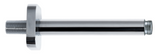 Alva Varia Deckenauslauf 1/2 16,5cm rund, Rosette Softedge, Messing, Chrom - AQARVADA16S