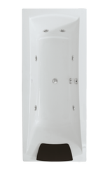 Alva Spa Whirlwanne Duo 180x80cm, System Basic, Weiß - AQWWSPD180B