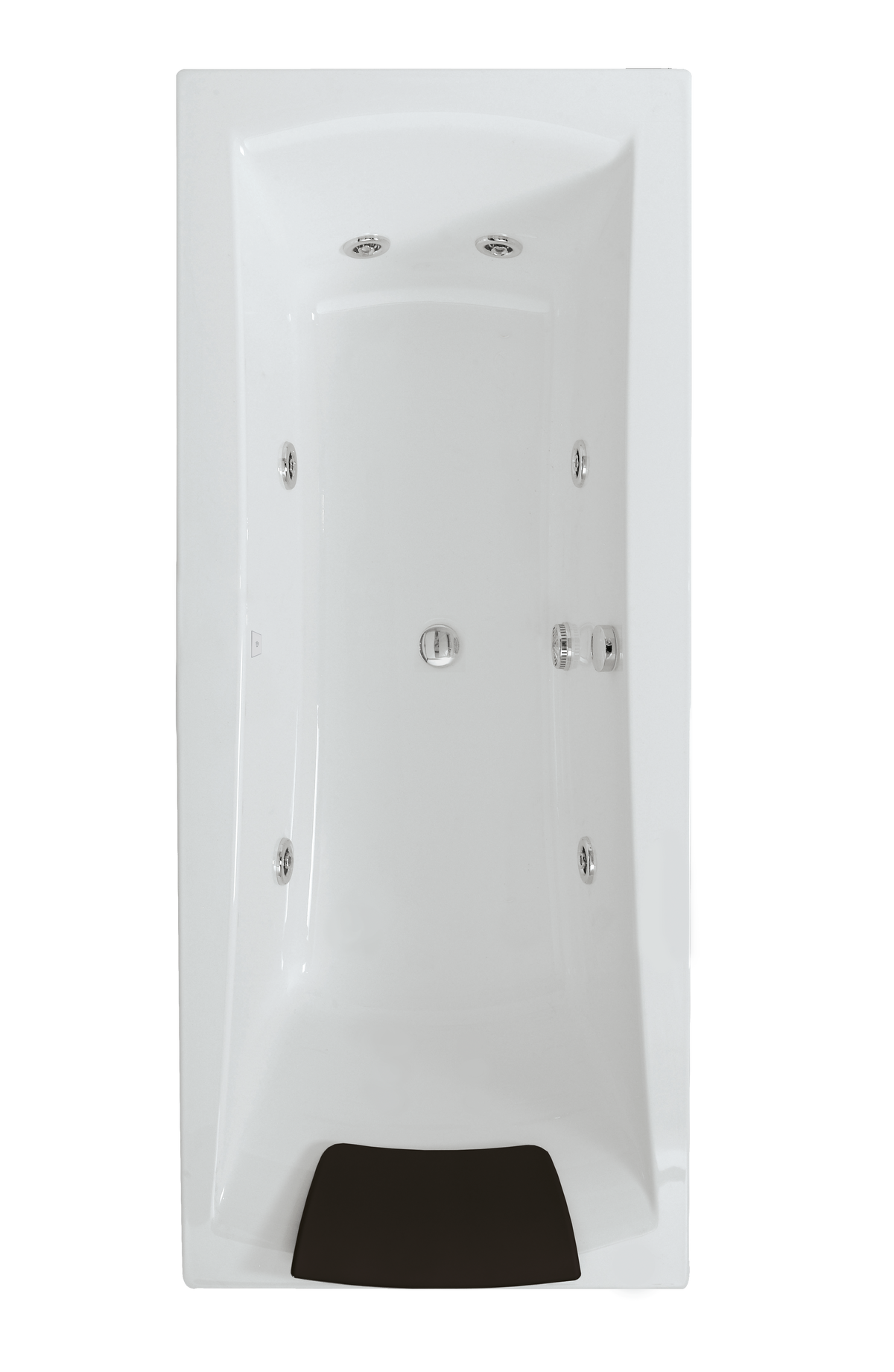 Alva Spa Whirlwanne Duo 180x80cm, System Basic, Weiß - AQWWSPD180B
