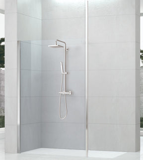Alva Spa 1.0 Deckenbefestig. f. freist. Seitenw. SPA 1.0, Länge 297cm,Silber HGL - AQDUSPDB.1