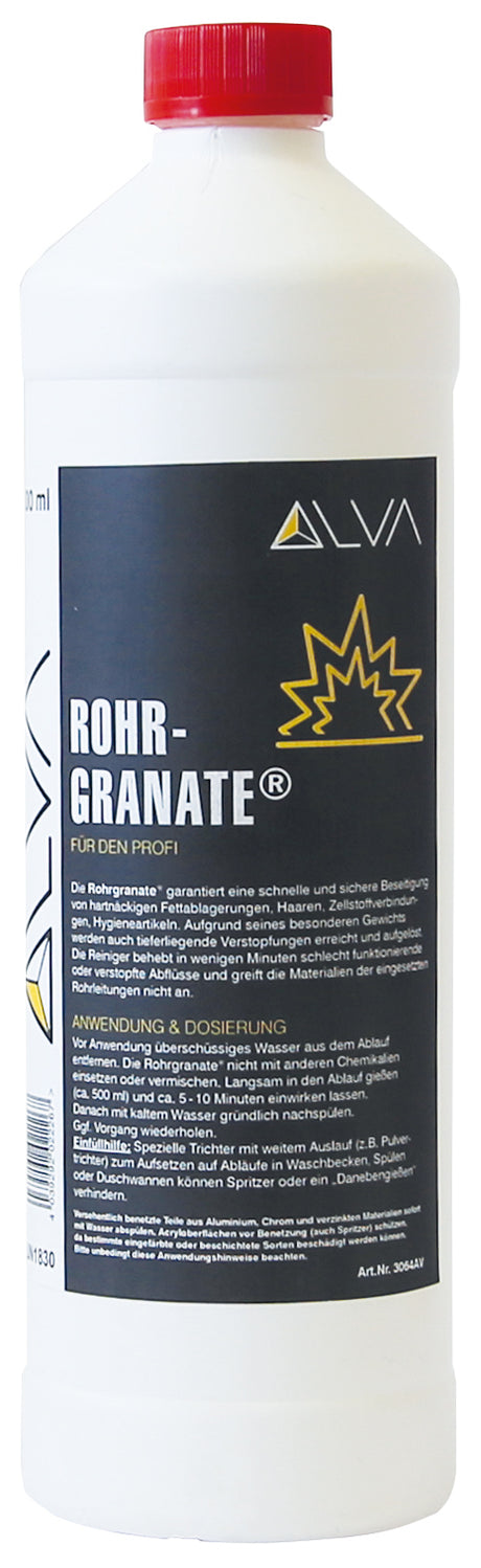 Alva RohrGranate Rohrreiniger1000ml, Verwendung gem.d.Verordnung(EU)2019/1148 - ACRG