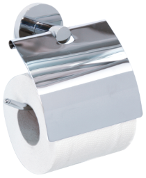 ALVA Ora Toilettenpapierhalter m. Bügel und Deckel, zum Kleben, Chrom