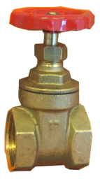ALVA Einkeilschieber Messing 1"