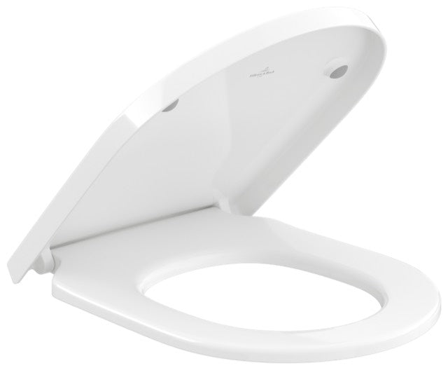 VILLEROY&BOCH V&B WC-Sitz Subway 3.0 374x438x42mm Oval SoftClosing QuickRelease Weiß Alpin   – 8M42S101