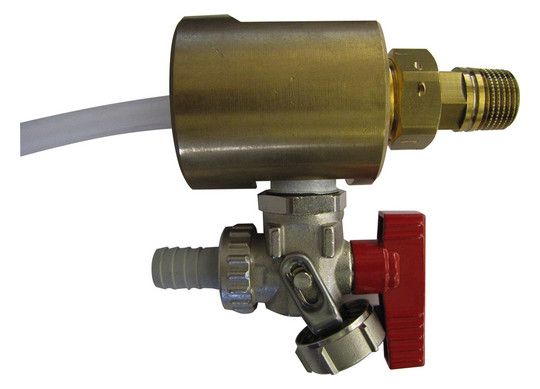 Alva Zirkulationslanze 5/4" mit Spülhahn montiert, 1,5 m lang - ALZL