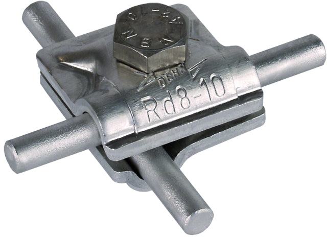 DEHN MV-Klemme Al f. Rd 8-10mm m. Sechskantschraube   – 390051